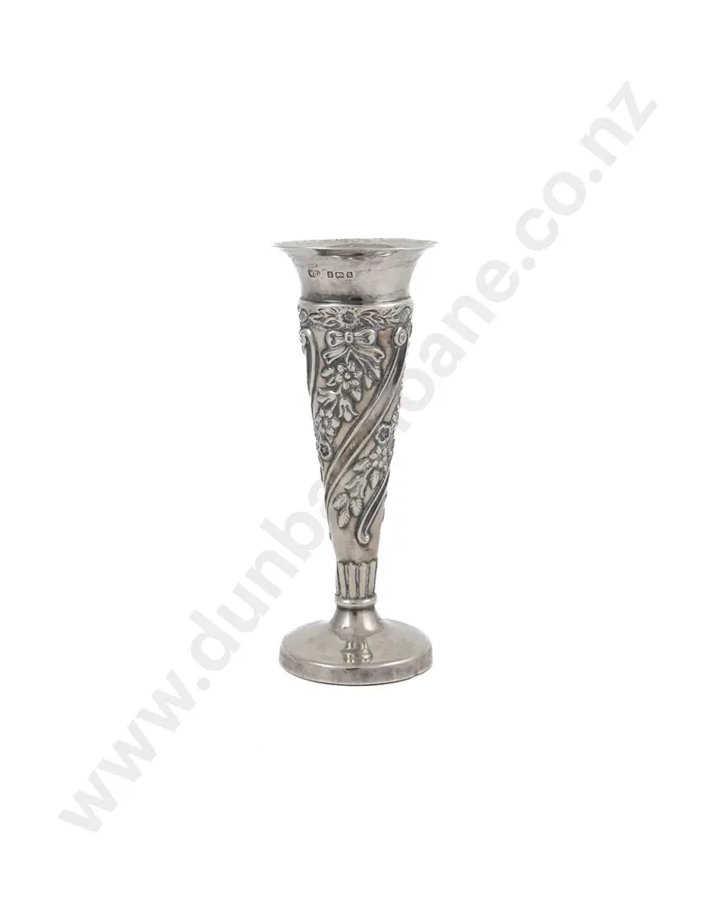 Small Late Vict S/S Specimen Vase Image 1++