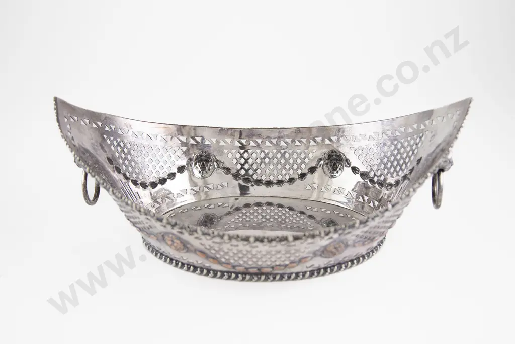 C19th Sheffield Plate Bread Basket Image 1++