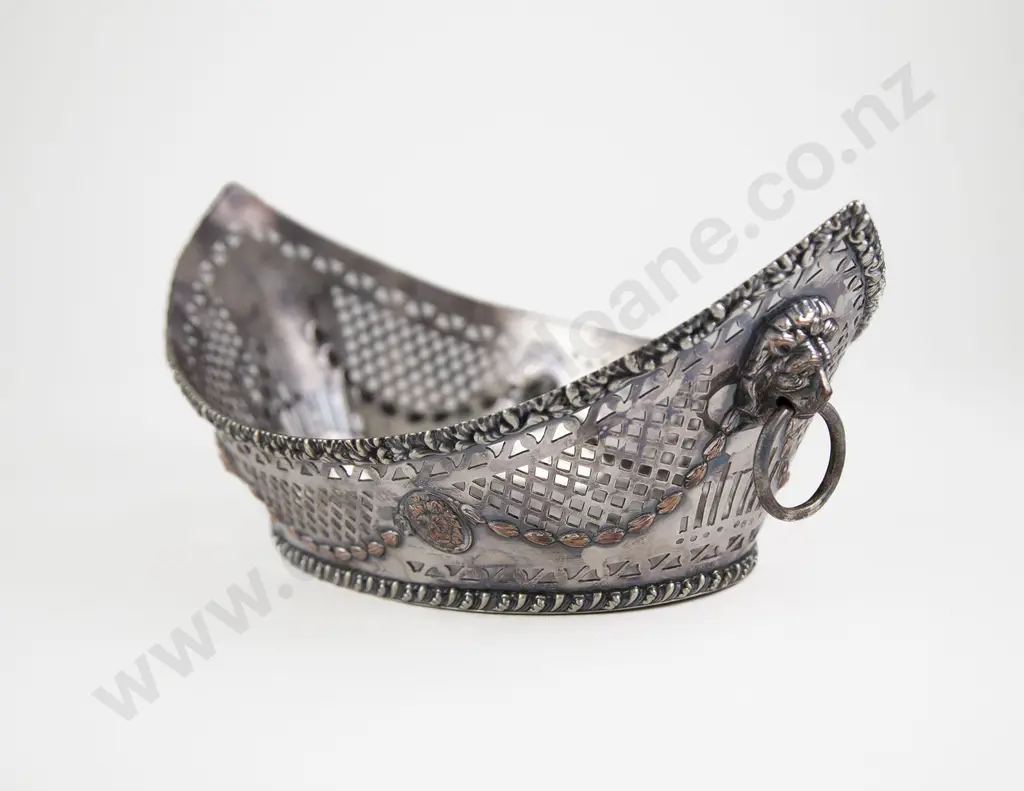 C19th Sheffield Plate Bread Basket Image 1++