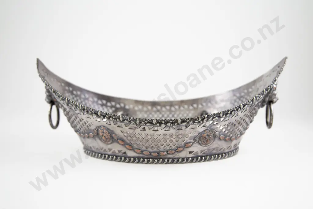 C19th Sheffield Plate Bread Basket Image 1++