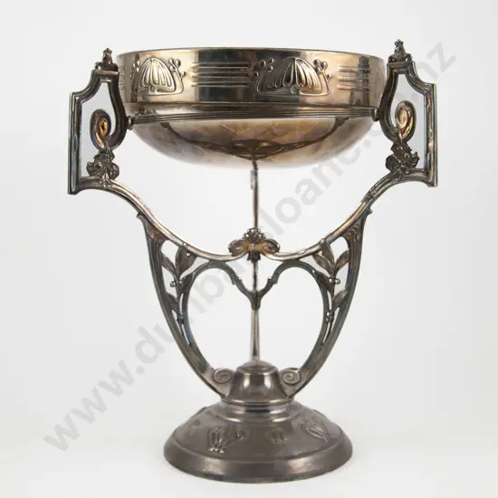 WMF Style Art Nouveau S/P Fruit Bowl On Stand