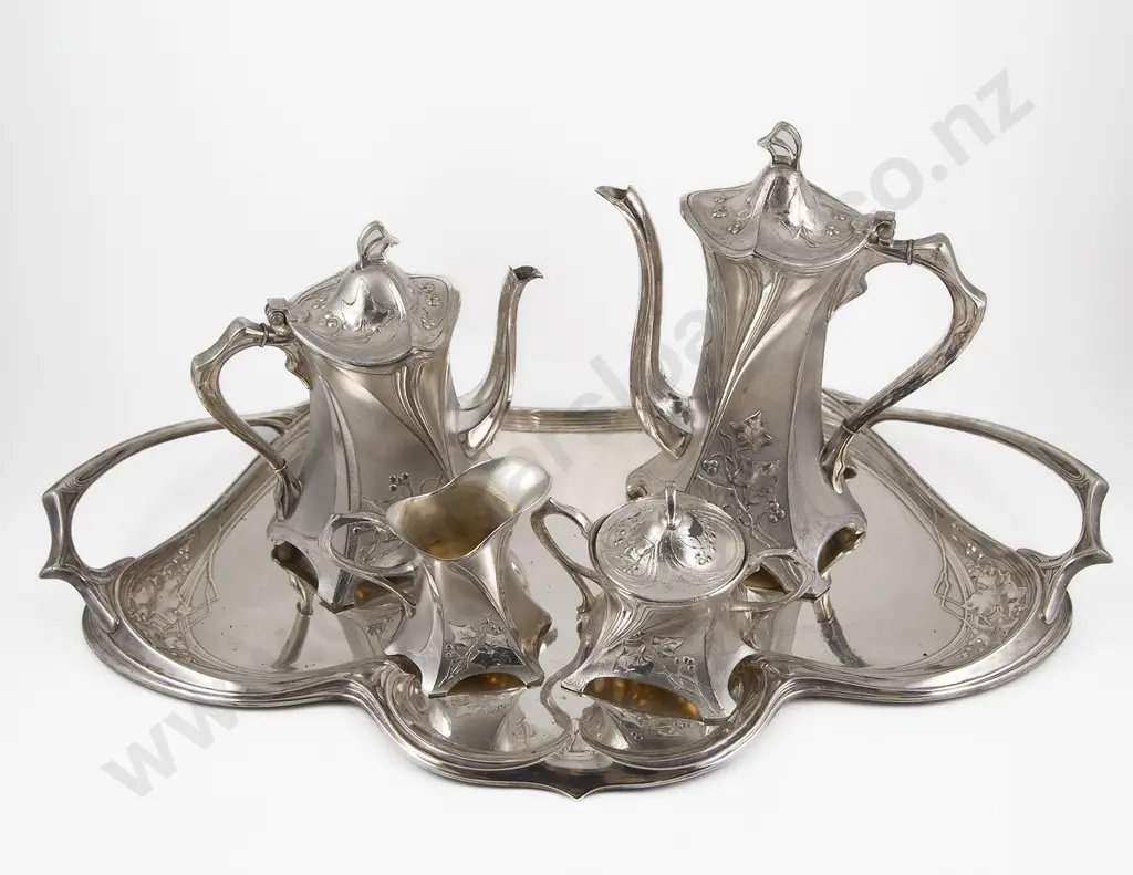 WMF Art Nouveau S/P 5 Piece Tea & Coffee Set Image 1++