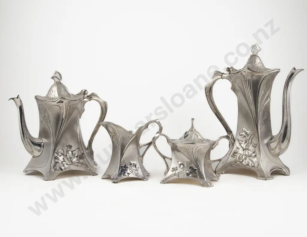 WMF Art Nouveau S/P 5 Piece Tea & Coffee Set Image 1++