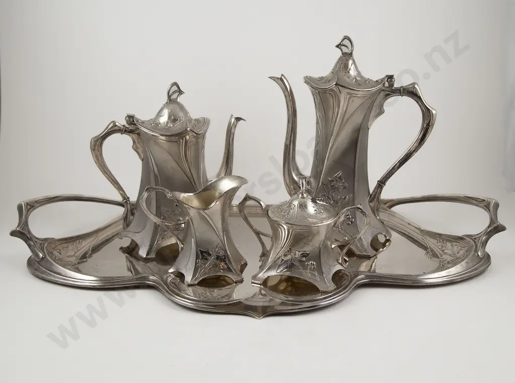 WMF Art Nouveau S/P 5 Piece Tea & Coffee Set Image 1++