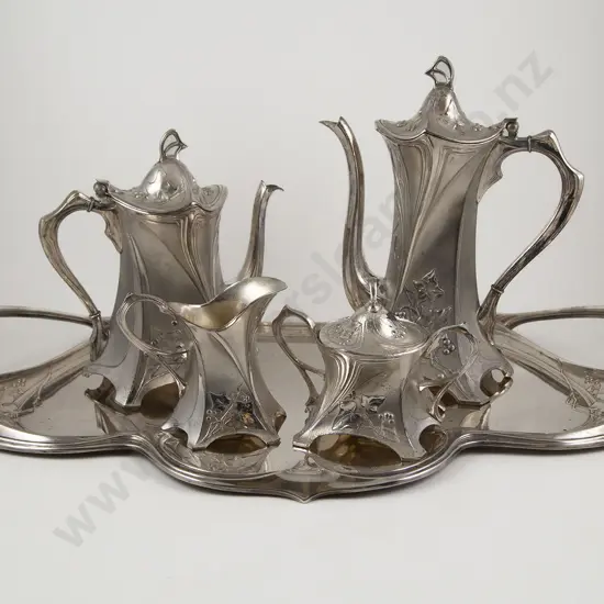 WMF Art Nouveau S/P 5 Piece Tea & Coffee Set