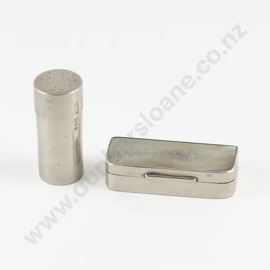Chinese Silver and MOP Snuff Box