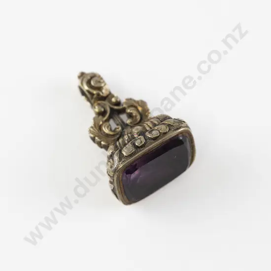 Victorian 15ct Gold Plated Fancy Seal Fob