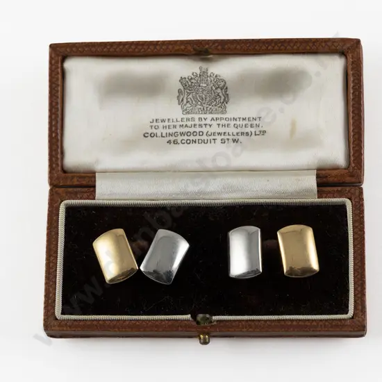 Pair Original Boxed Collingwood Jewellers of London 18ct Cuff Links