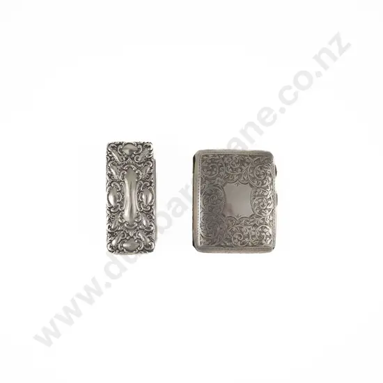 Edw VII Art Nouveau S/S Snuff Box