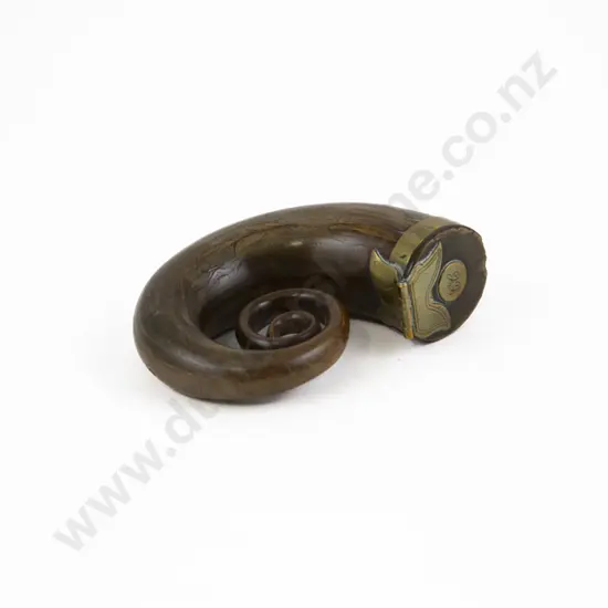 A Fine Early C19th Scottish Rams Horn Snuff Mull