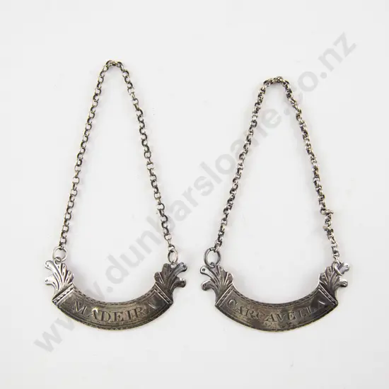 Pair GeoIII S/S Decanter Labels