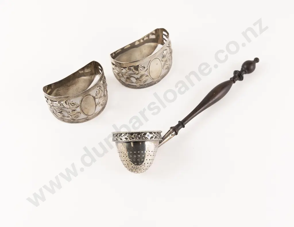 Edw VII S/S Pair Napkin Ring Image 1++