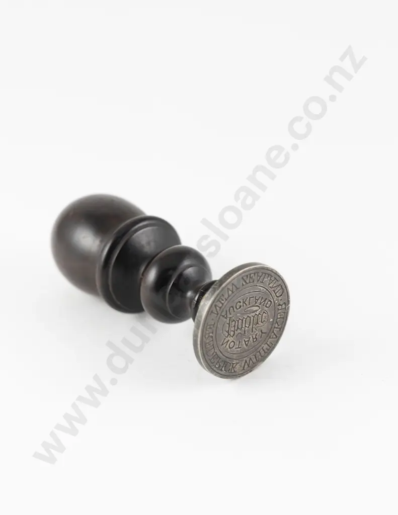 NZ Colonial Turned Macassar Wood Seal Image 1++