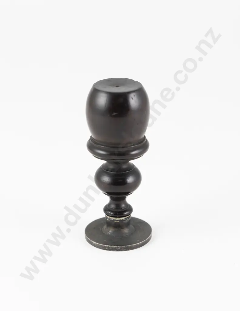 NZ Colonial Turned Macassar Wood Seal Image 1++