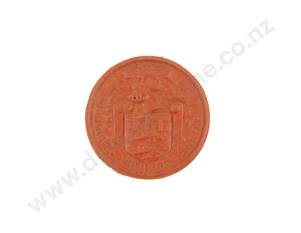 Red Wax Seal Of The Duchy Of Lancaster From The Reign Of Queen Victoria Image 1++