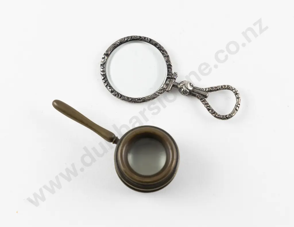 Victorian Heavy Brass Pocket Magnify Glass Image 1++