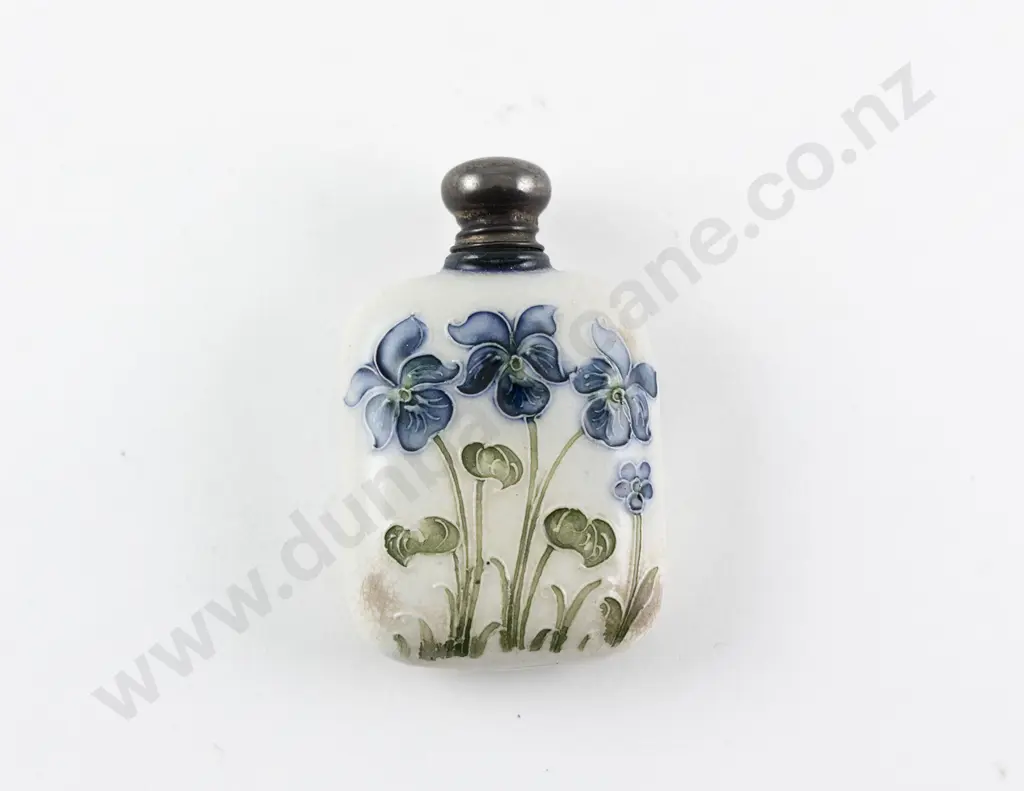 Rare William Moorcroft For James McIntyre S/S Top Perfume Flask Image 1++