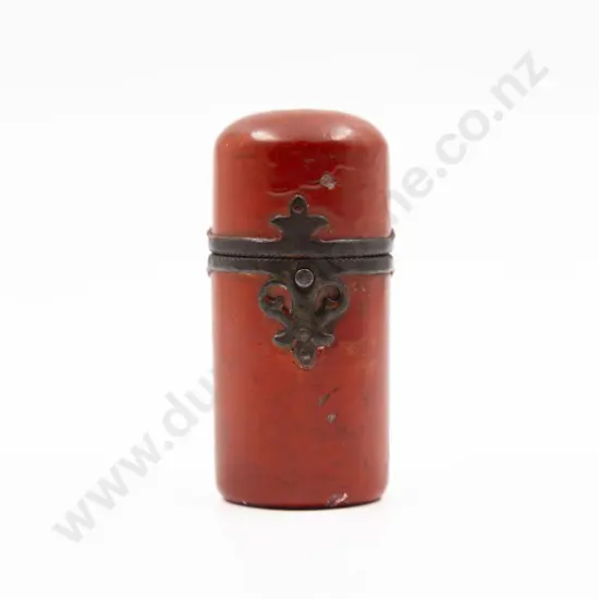 C19th Red Lacquer Etui