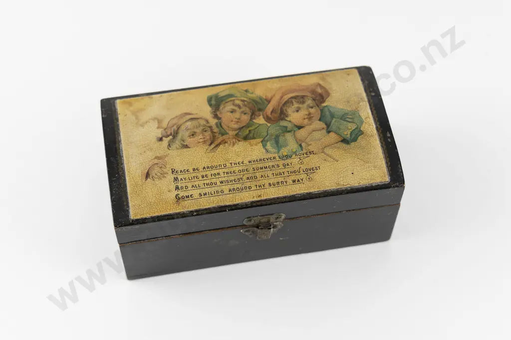 Late Victorian Anchor Sewing Cotton Box Image 1++