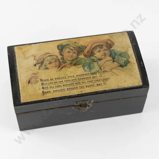 Late Victorian Anchor Sewing Cotton Box