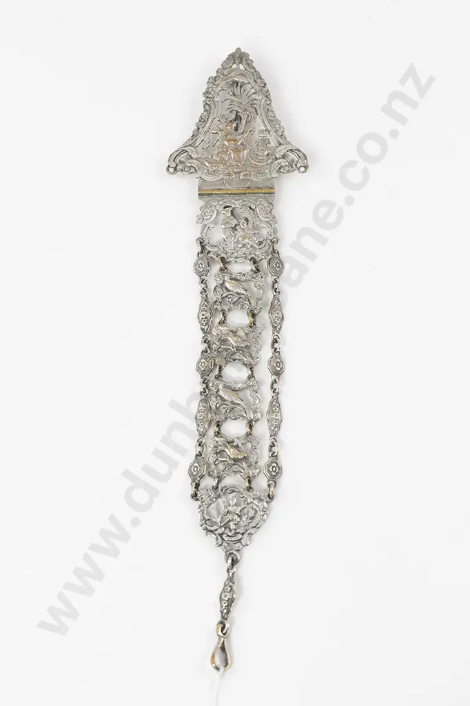 Late C19th (Dutch) Silver Plate Chatelaine Image 1++