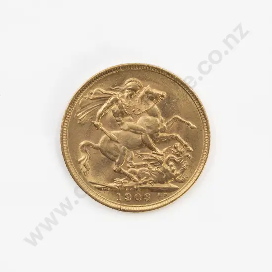 1903 Full Gold Sovereign