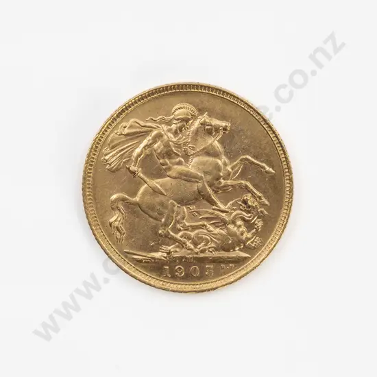 1905 Full Gold Sovereign