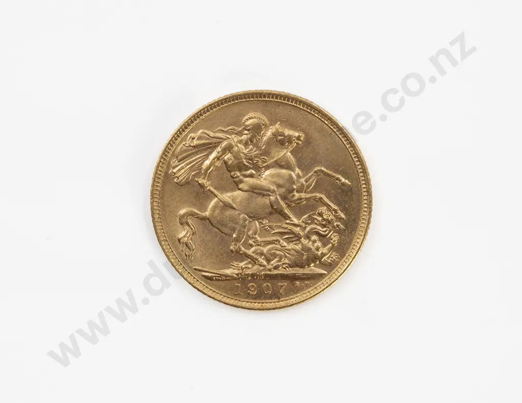 1907 Full Gold Sovereign Image 1++