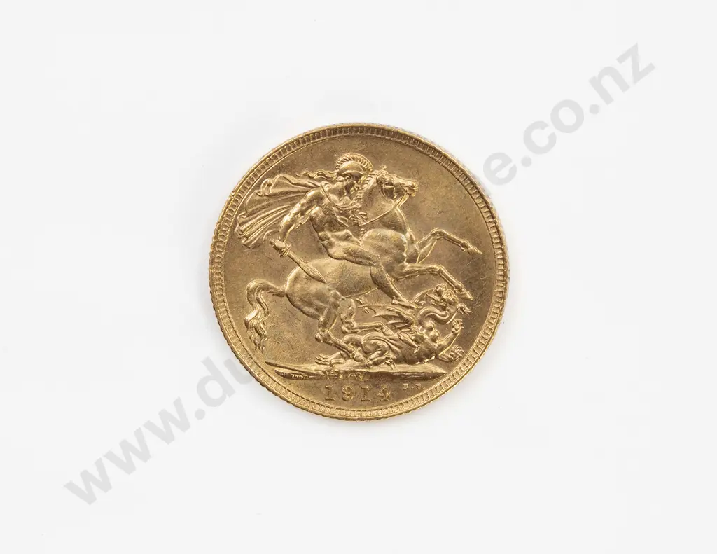 1914 Full Gold Sovereign Image 1++