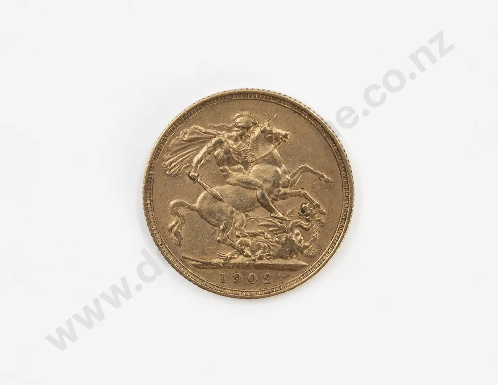 1902 Full Gold Sovereign Image 1++