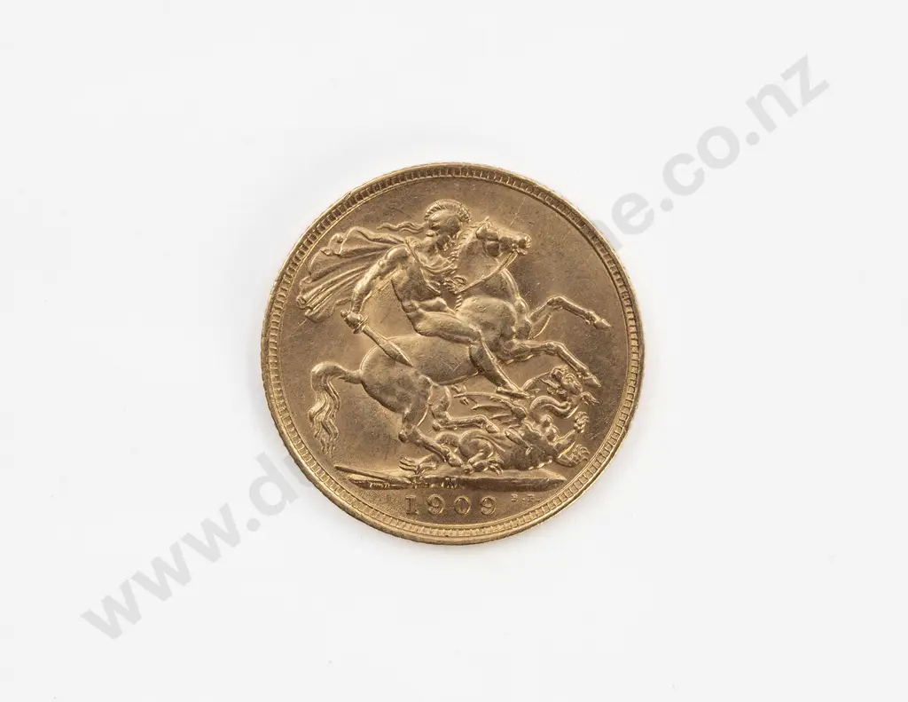 1909 Full Gold Sovereign Image 1++