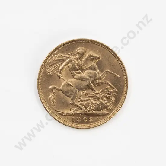 1909 Full Gold Sovereign