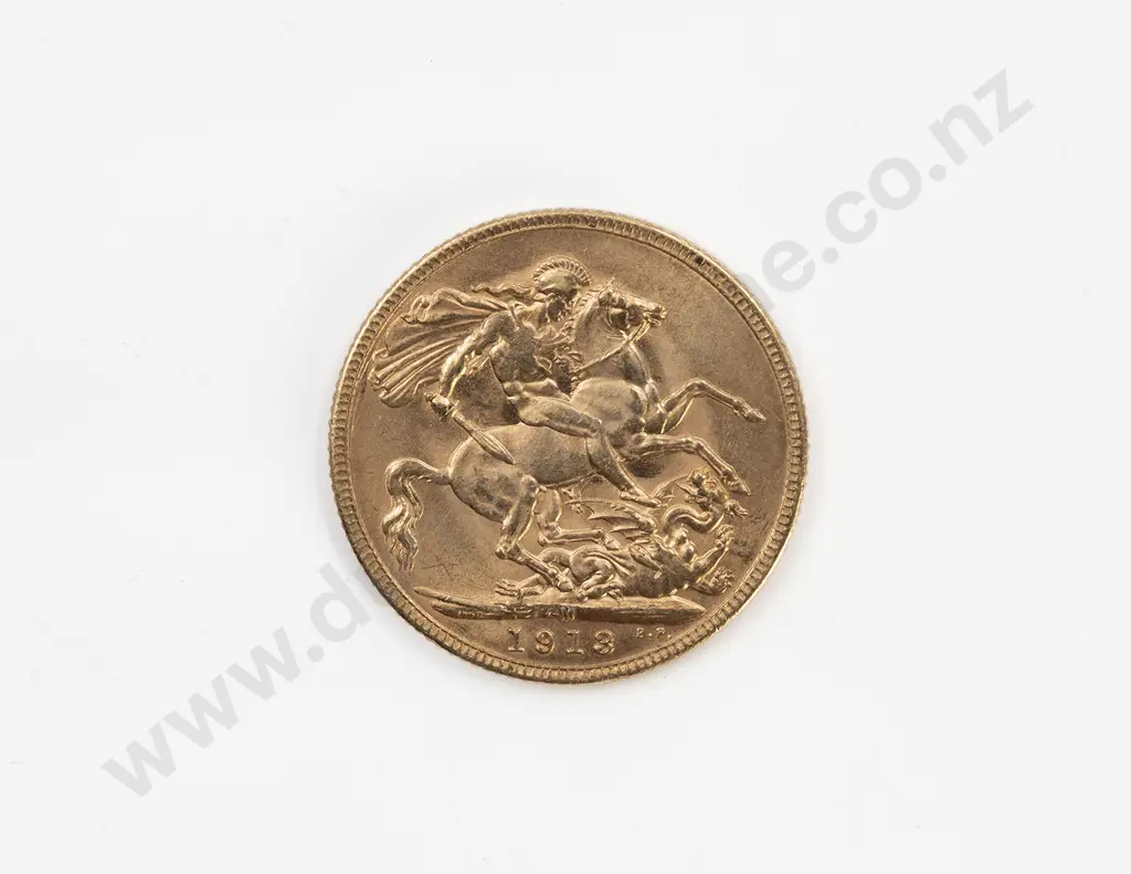 1913 Full Gold Sovereign Image 1++