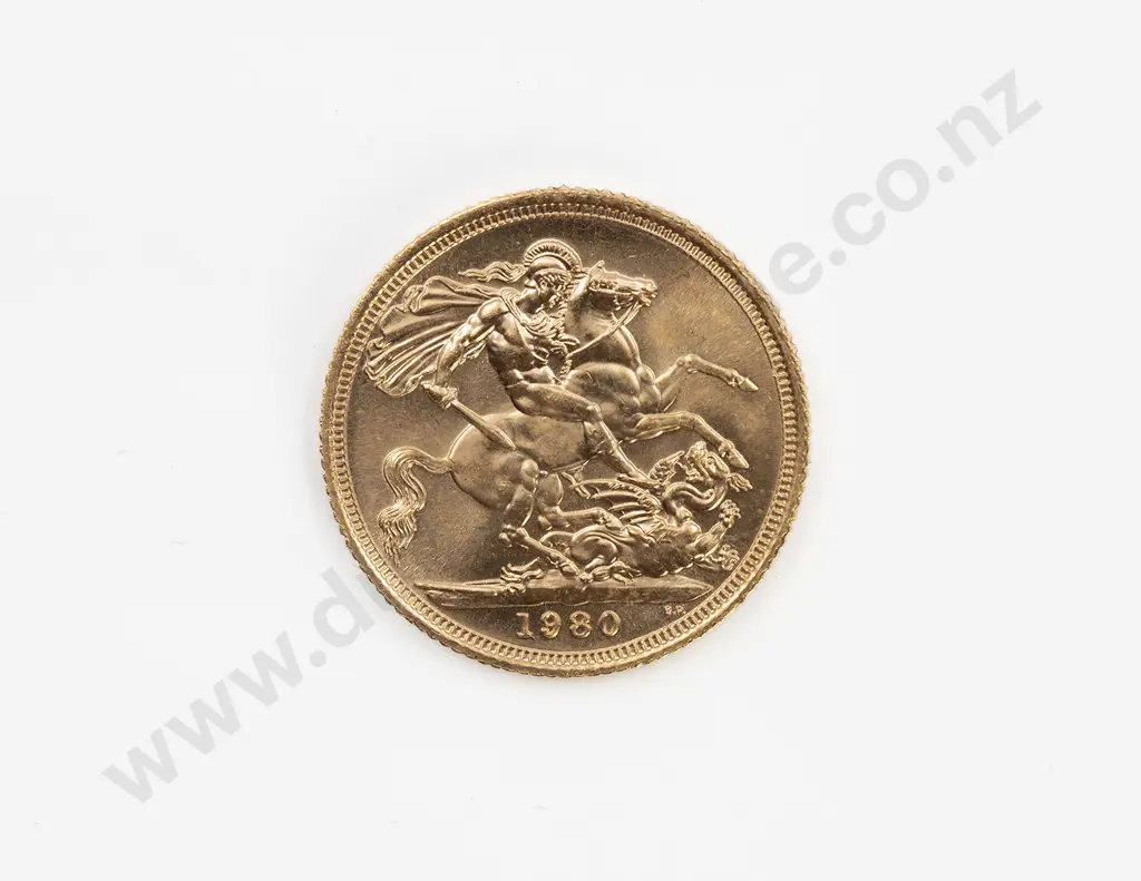 1980 Full Gold Sovereign Image 1++