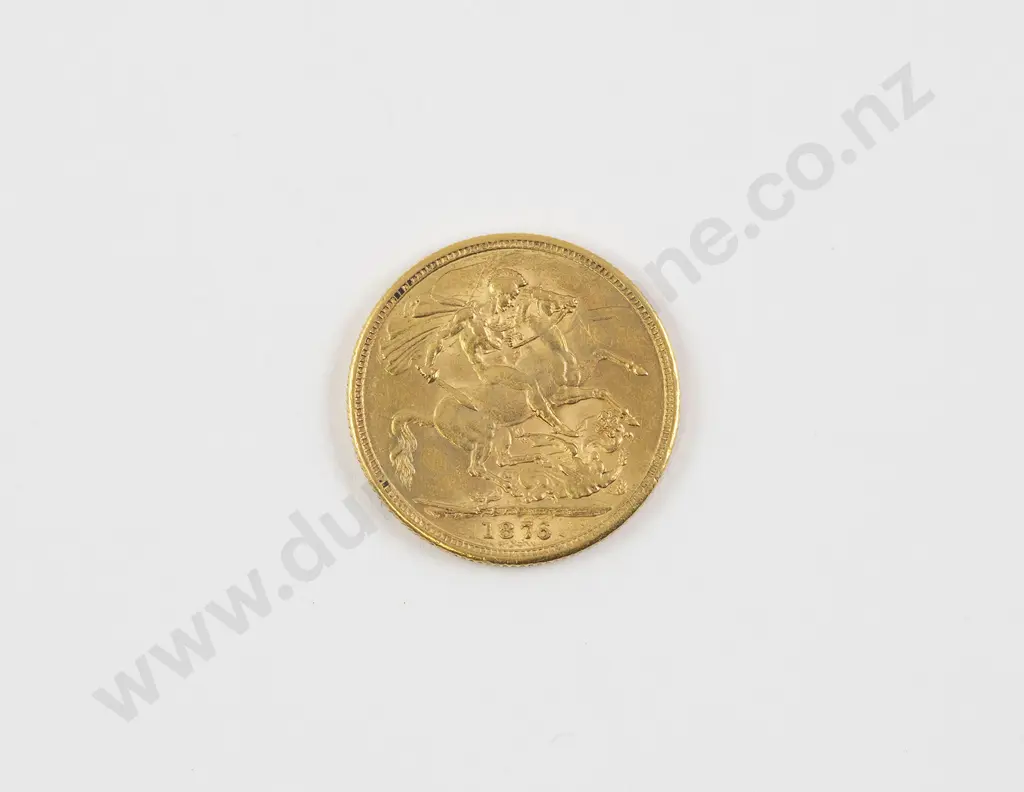 1876 Full Gold Sovereign Image 1++