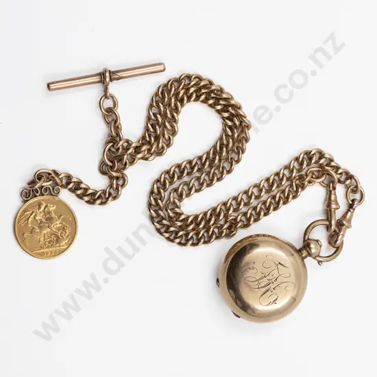 9ct Curb Link Albert Chain