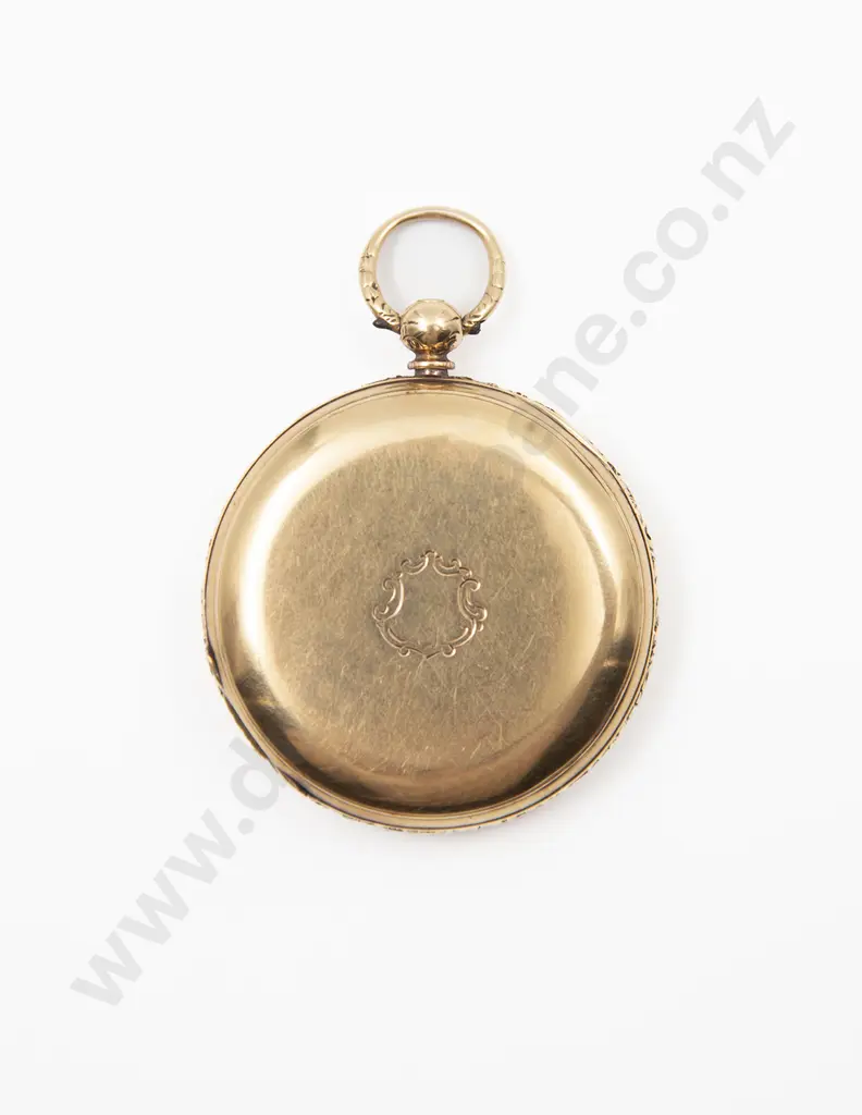 18ct Hunter Cased Key Wind Pocket Image 1++