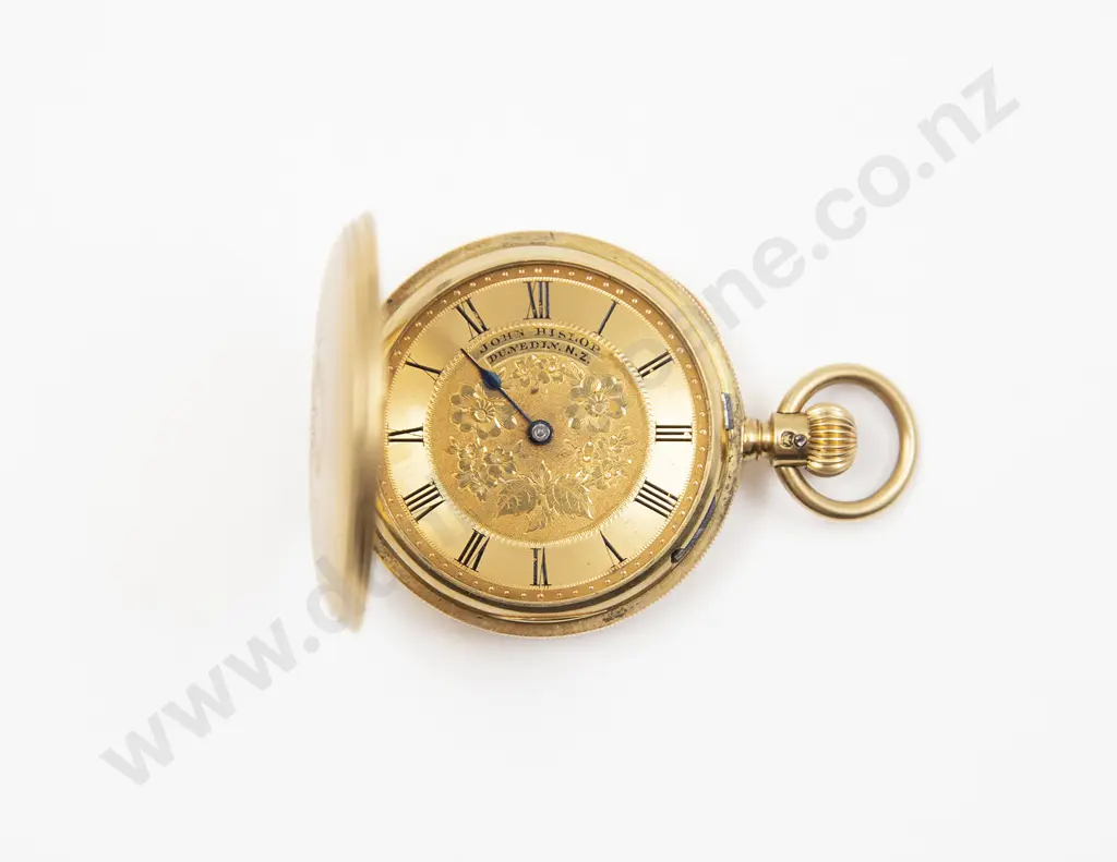 18ct Hunter Cased Lever Wind Small Pocket Watch Image 1++