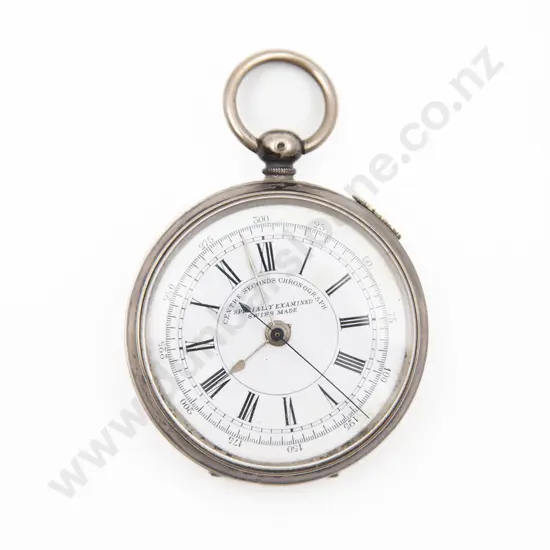 .800 Open Face Key Wind Centre Seconds Chronograph