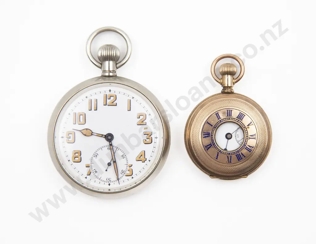 Early C20th Rolex Chrome Plated Open Face Lever Wind Pocket Watch Image 1++