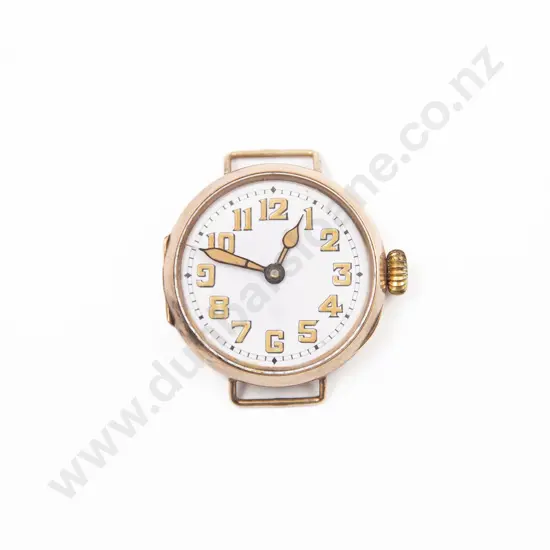 Early C20th Rolex 9ct Cased Gents Small Wrist Watch