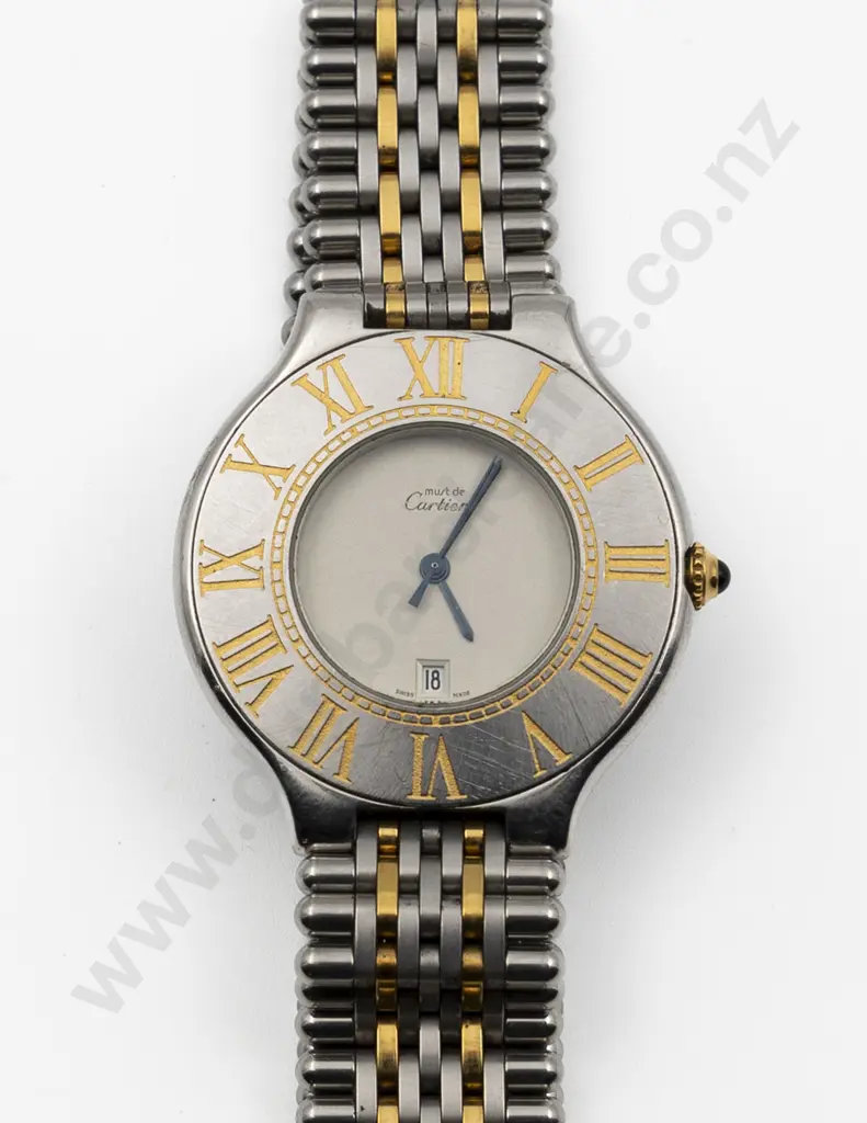 Must de Cartier 21 Gents Quartz Stainless Steel Wrist Watch Image 1++