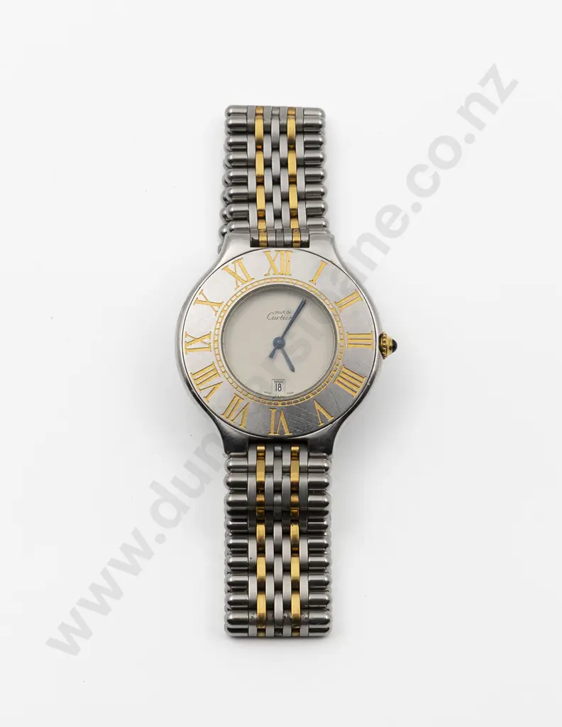 Must de Cartier 21 Gents Quartz Stainless Steel Wrist Watch Image 1++