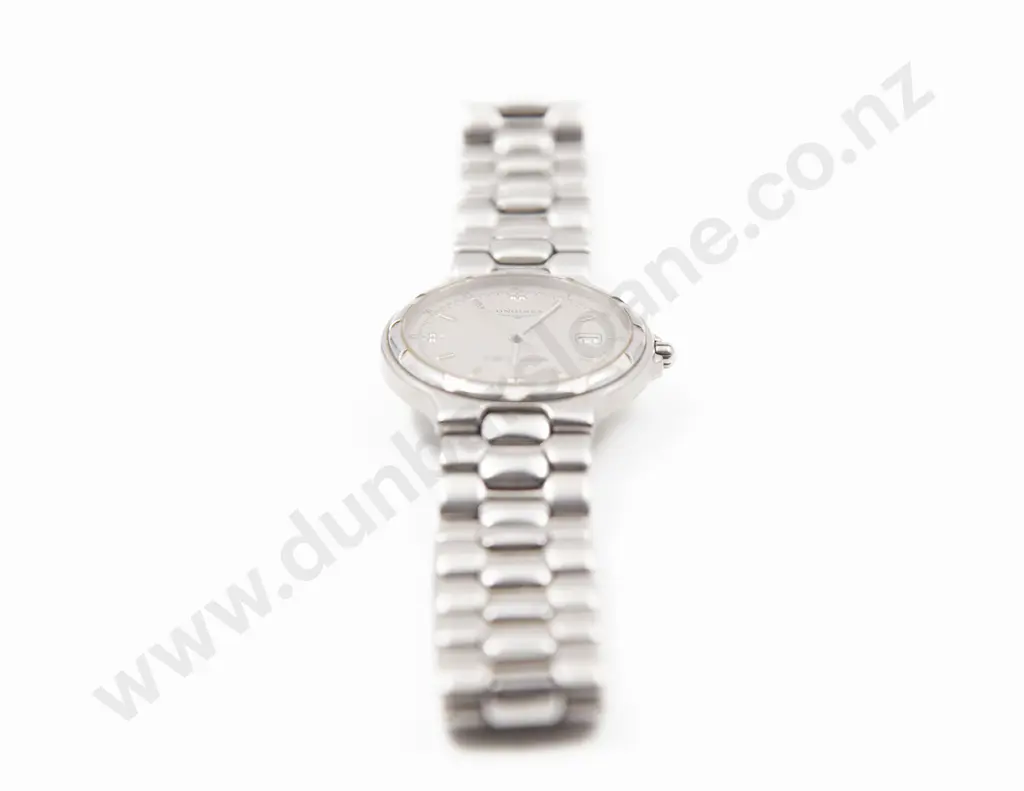 Longines Conquest V. H. P. Quartz Gents All Stainless Steel Wrist Watch Image 1++
