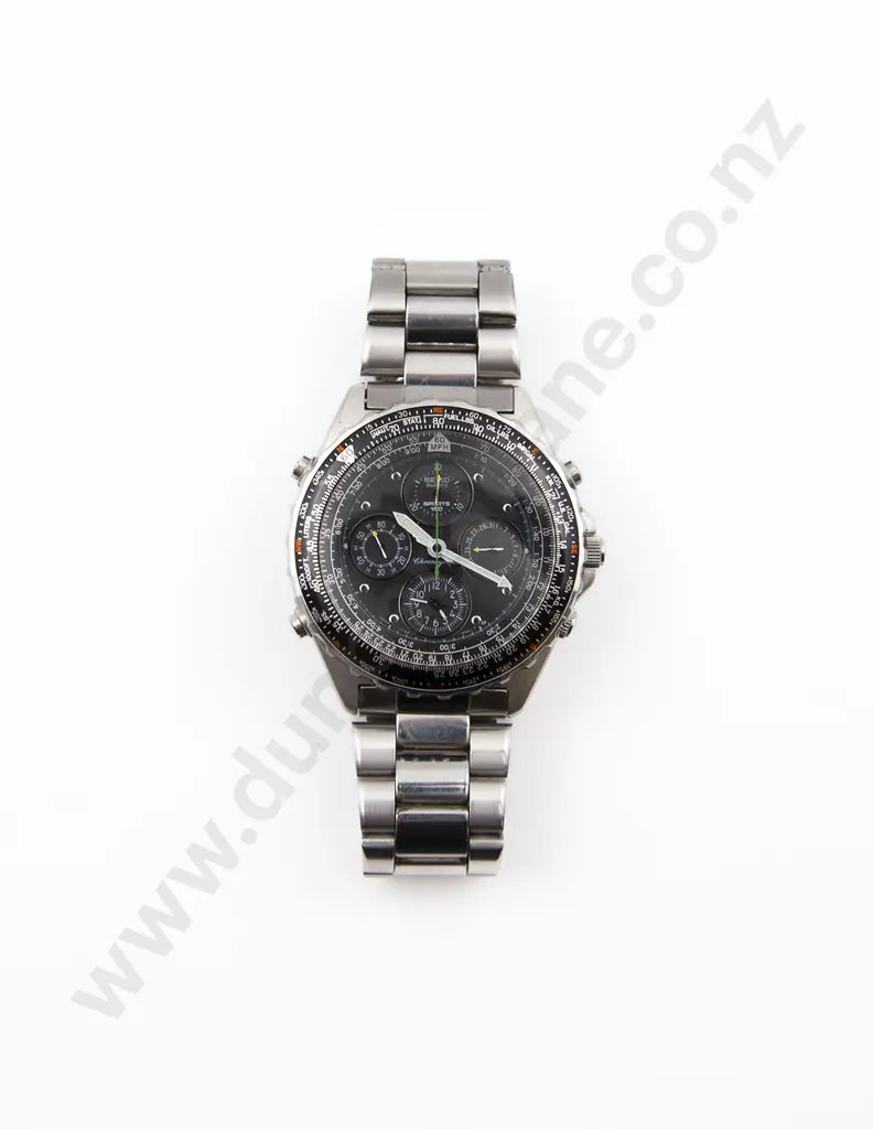 Seiko Quartz SEH005J Uhr Alarm Chronograph Calendar Sport 150 Watch Image 1++