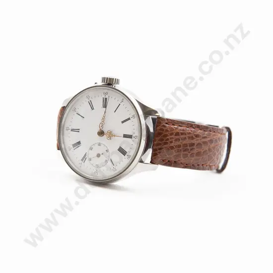 Gents Dress Wrist Watch Le Coultre Co - Half Skeleton Mechanical Marriage