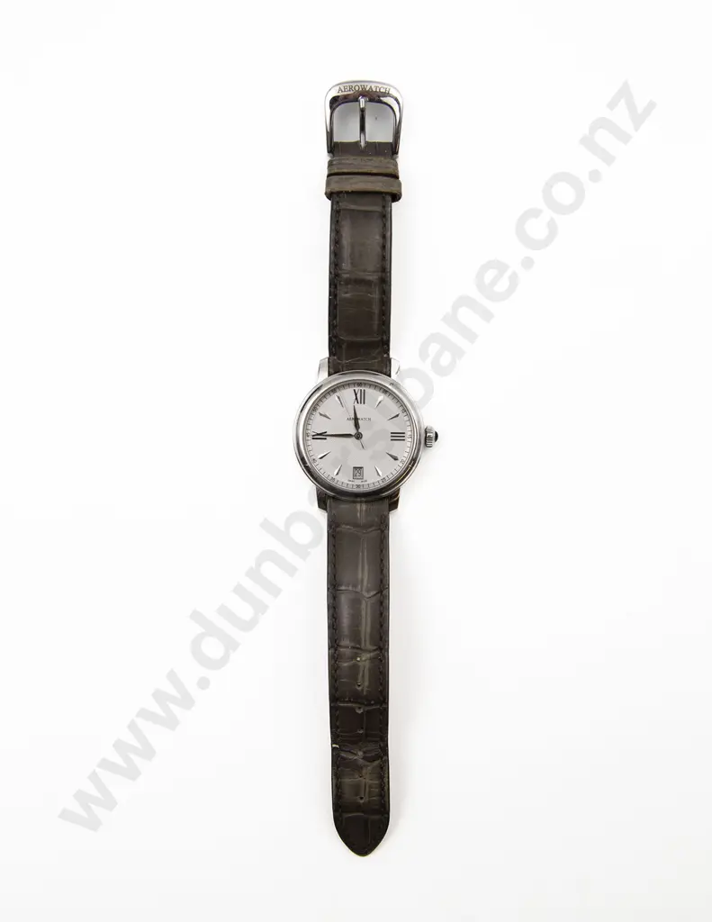 Original Boxed Aerowatch Swiss Movement Heritage Gents Wrist Watch Image 1++