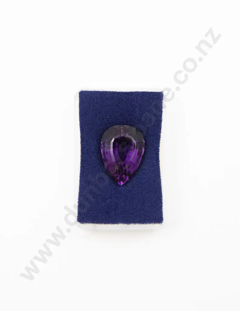 Unmounted Amethyst Pear Cut 26.74cts Image 1++