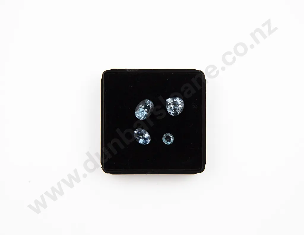 Four Unmounted Aquamarines Image 1++