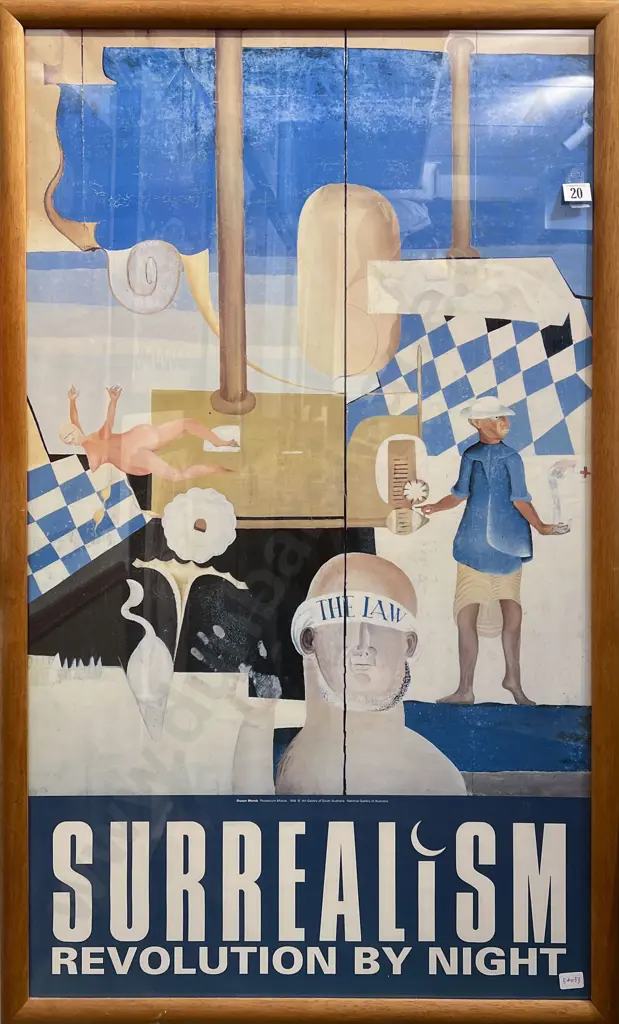 Surrealism Revolution By Night - National Gallery of Australia Advertising Poster Image 1++